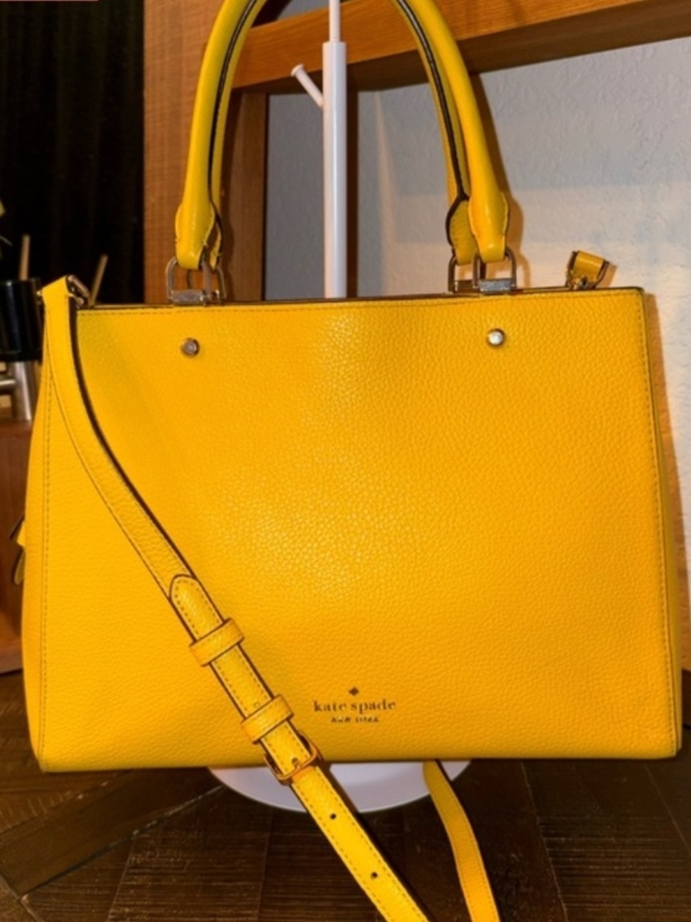 kate spade Yellow Leather Satchel Tote